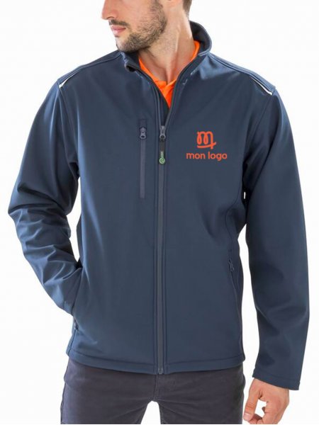 Mister Tee Veste Softshell Homme Recyclée à Personnaliser Result - RS900X