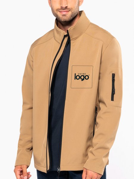 Mister Tee Veste Softshell Imperméable 3 Couches à Personnaliser Kariban - K401