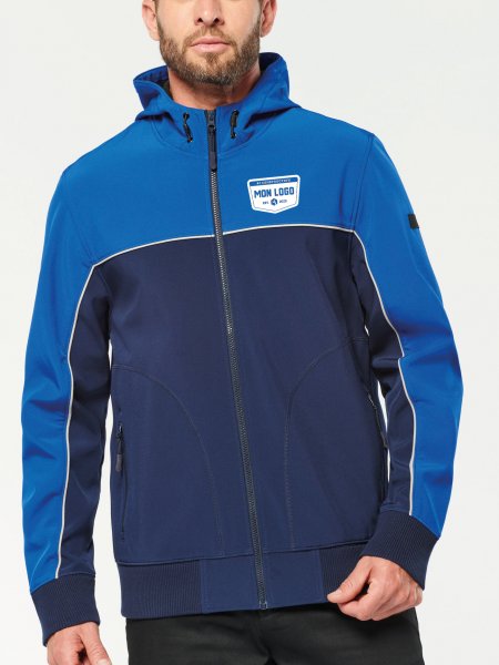 Mister Tee Veste Softshell Personnalisée Bicolore WK. Designed To Work - WK450