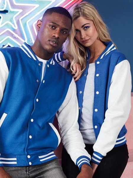 Mister Tee Veste Teddy Personnalisée - Manches Contrastées AWDis - JH043