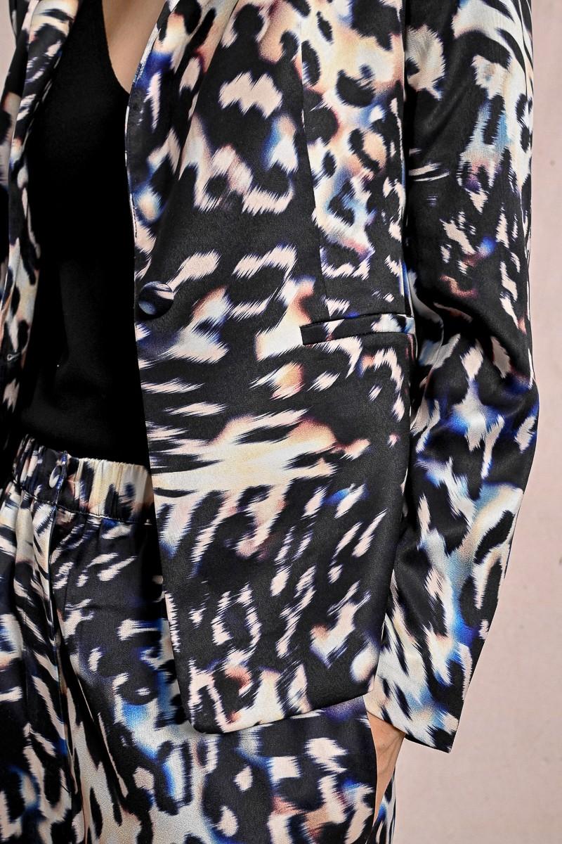Molly Bracken Blazer Court Imprimé