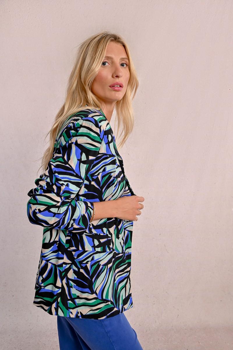 Molly Bracken Blazer Droit à Imprimé