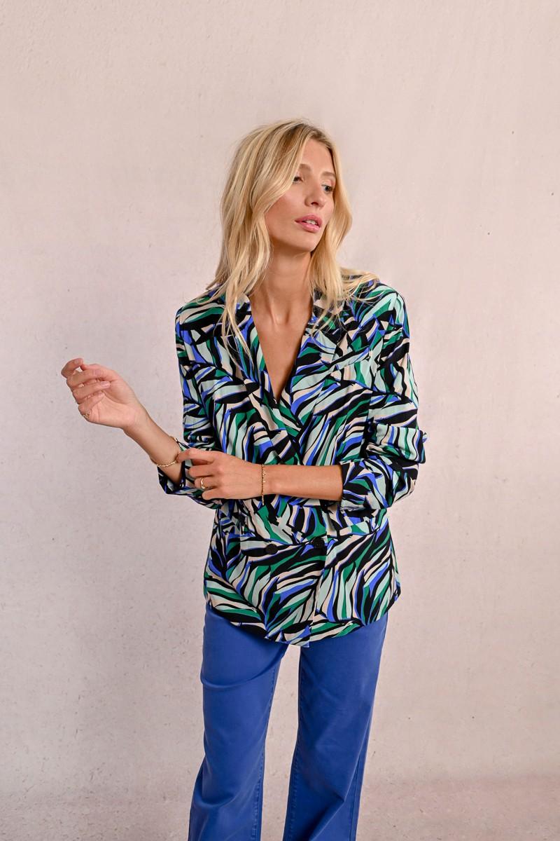 Molly Bracken Blazer Droit à Imprimé