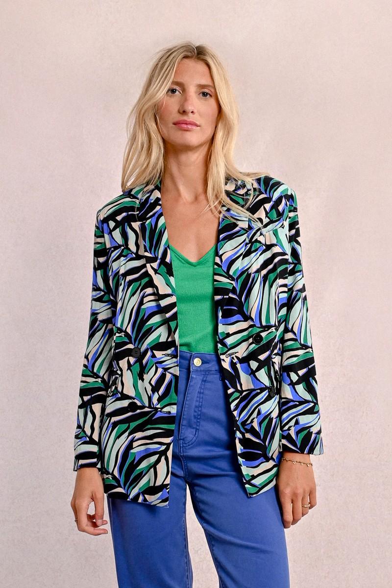 Molly Bracken Blazer Droit à Imprimé