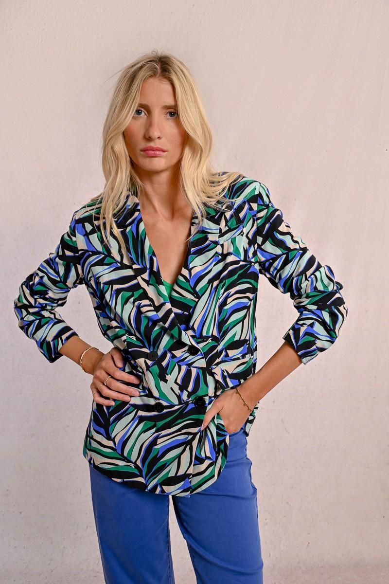 molly bracken Blazer droit à imprimé