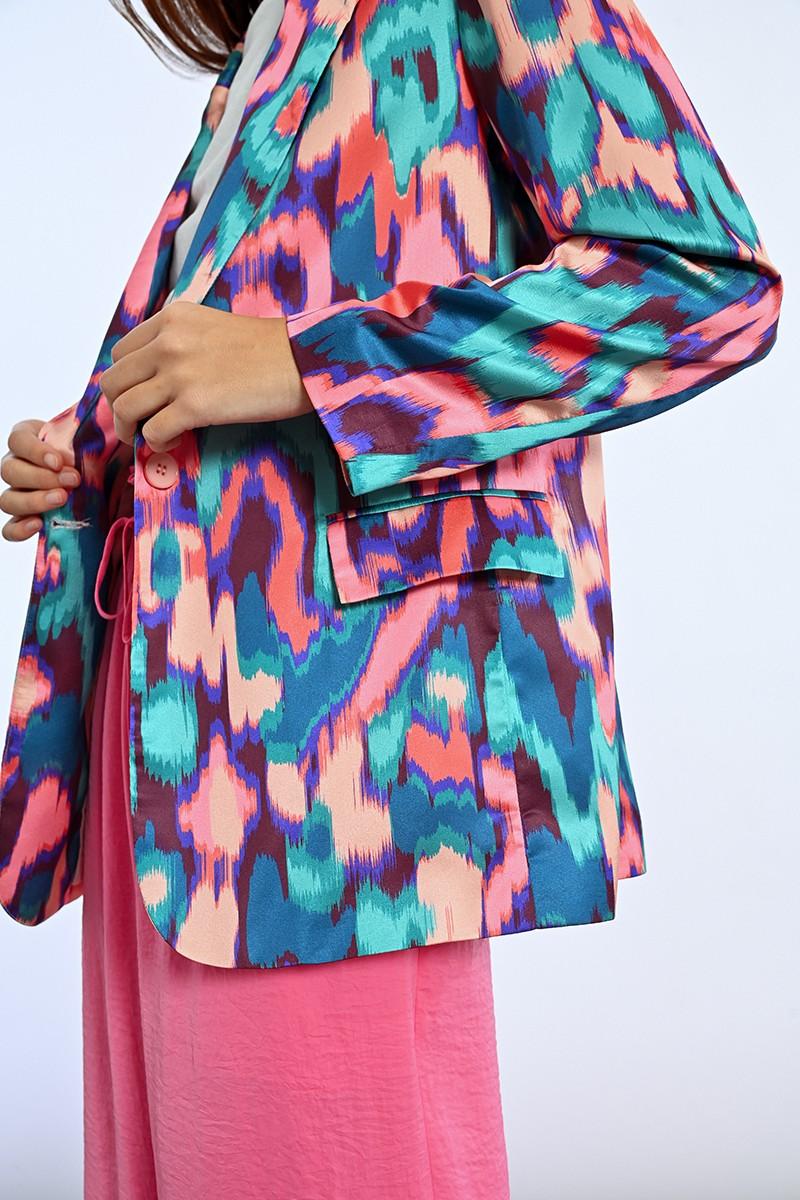 Molly Bracken Blazer Droit Imprimé