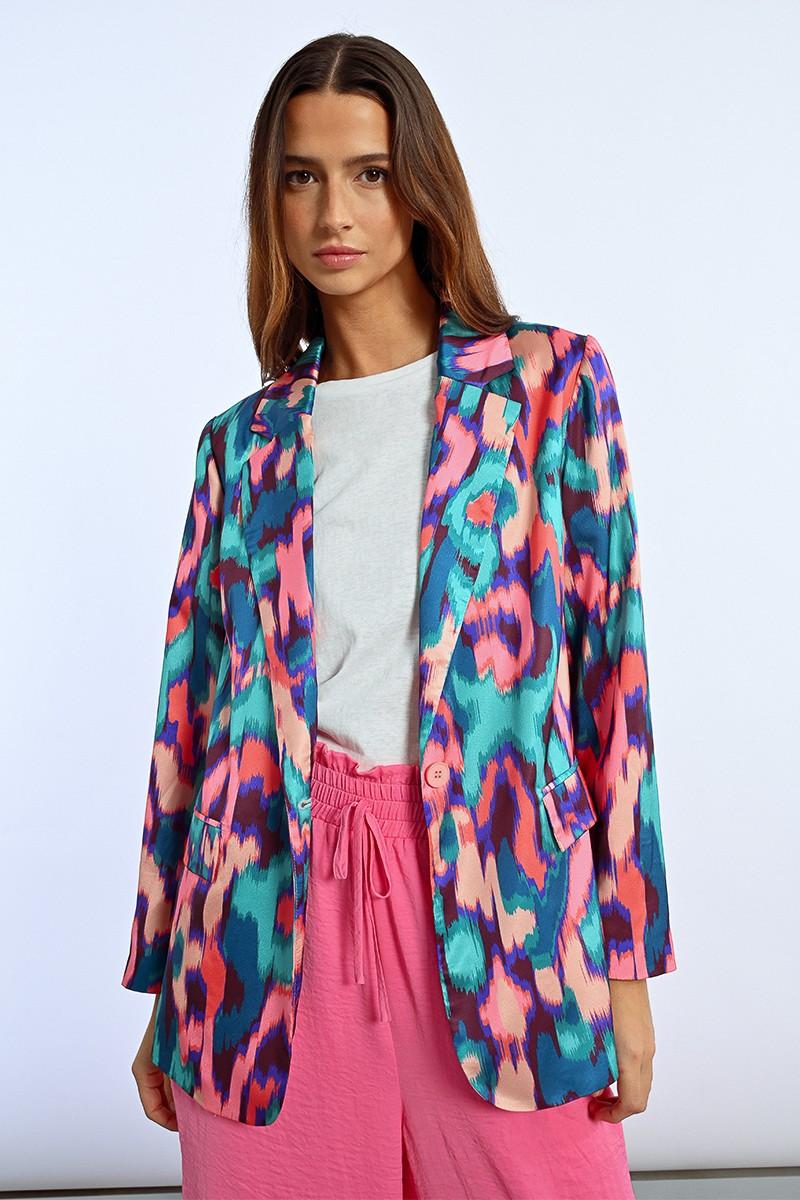 molly bracken Blazer droit imprimé