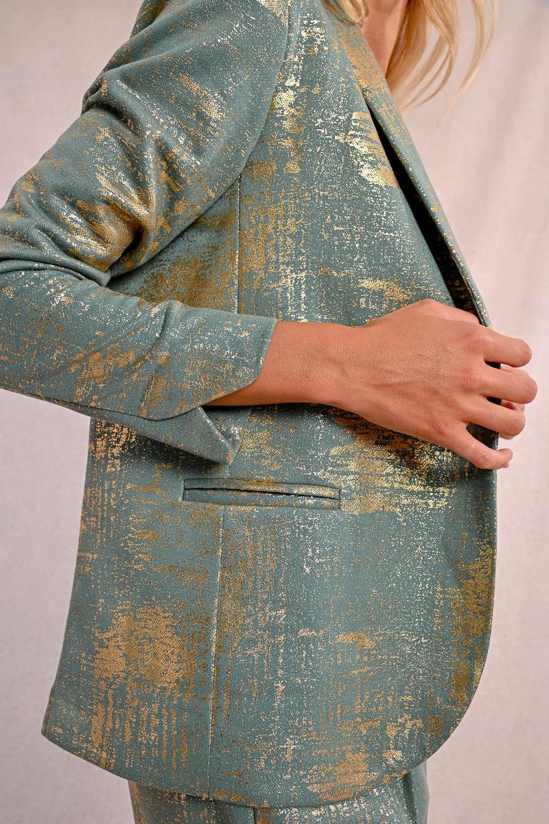 Molly Bracken Blazer Droit Irisé