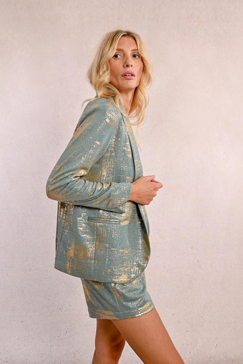 Molly Bracken Blazer Droit Irisé