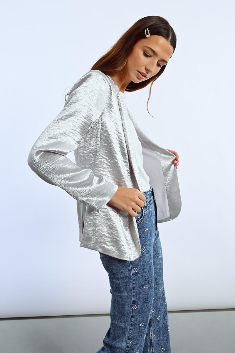 Molly Bracken Blazer Droit Satiné