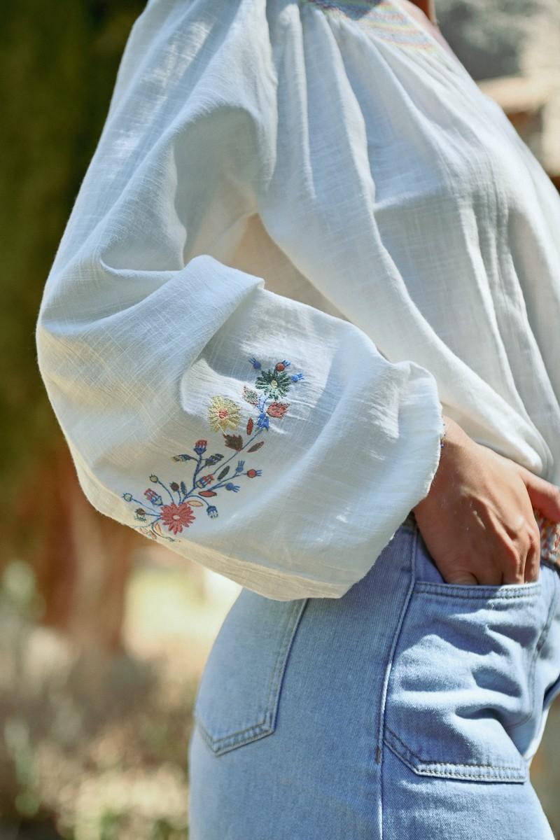 Molly Bracken Blouse Bohème Brodée