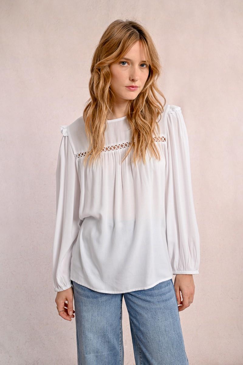 Molly Bracken Blouse Détails Ajourés