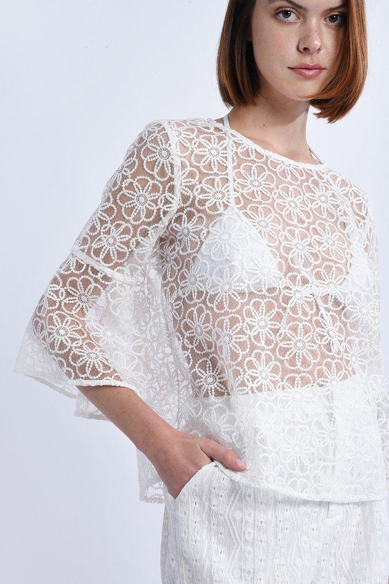 Molly Bracken Blouse Large En Dentelle