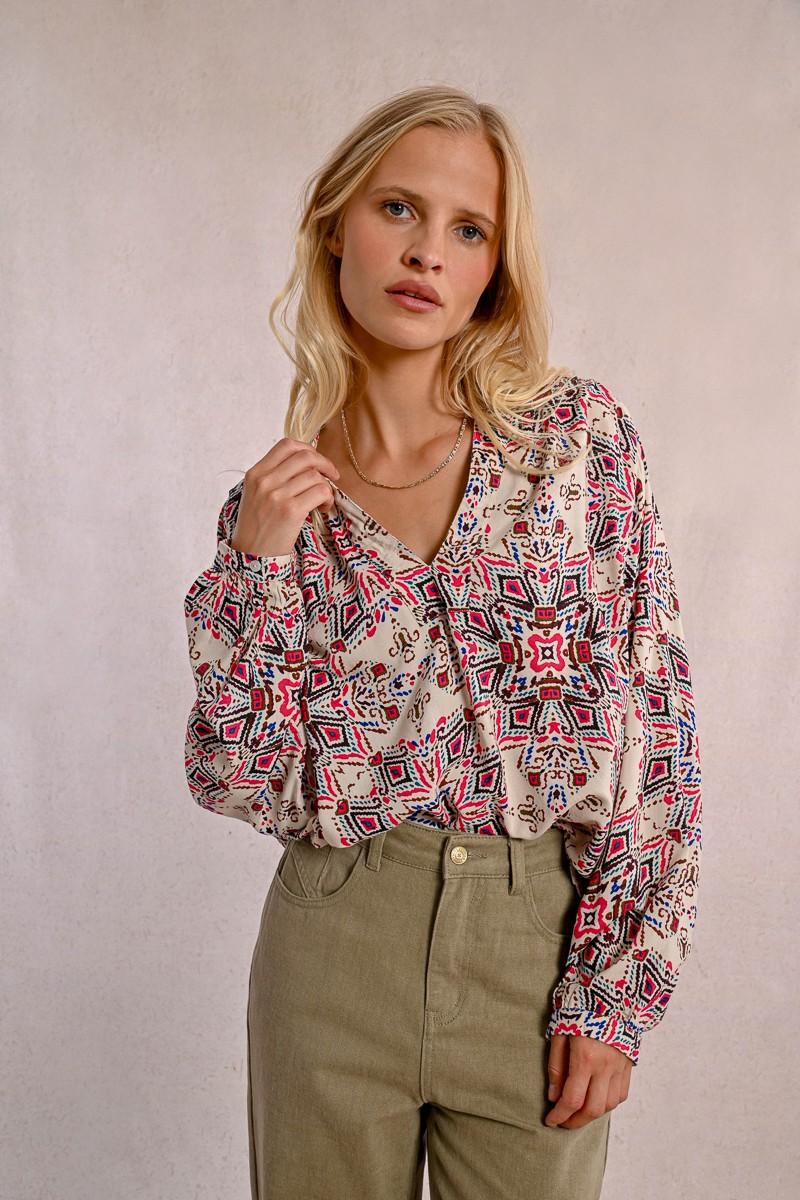 molly bracken Blouse oversize imprimée