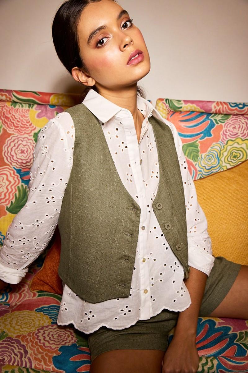 molly bracken Boléro en lin