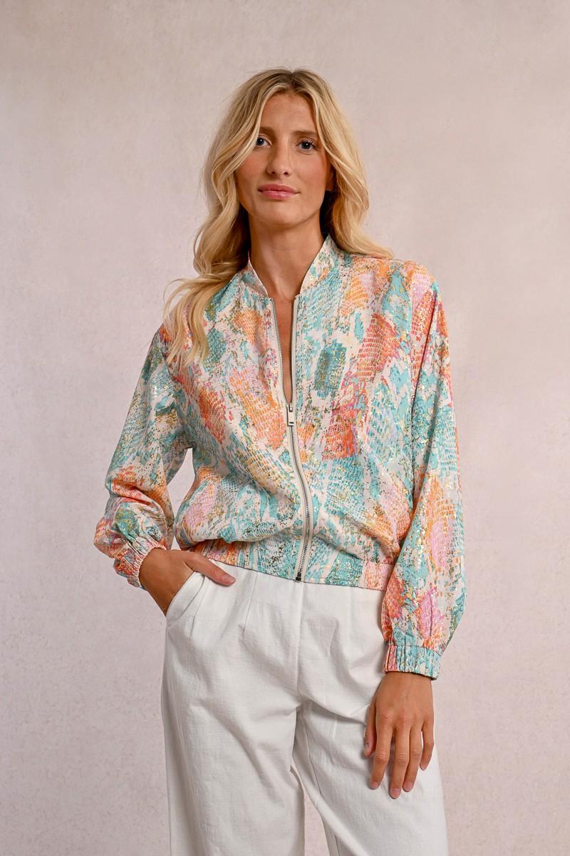 Molly Bracken Bomber Court Imprimé