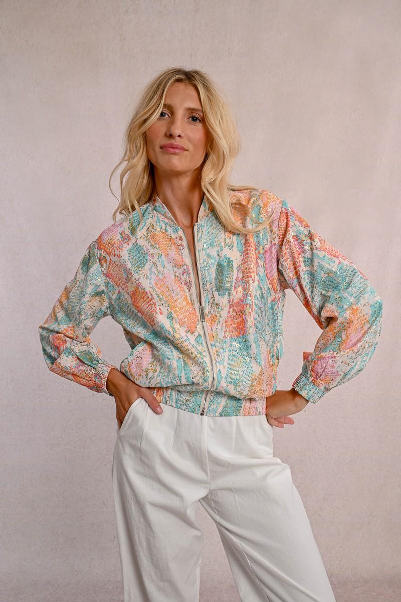 molly bracken Bomber court imprimé