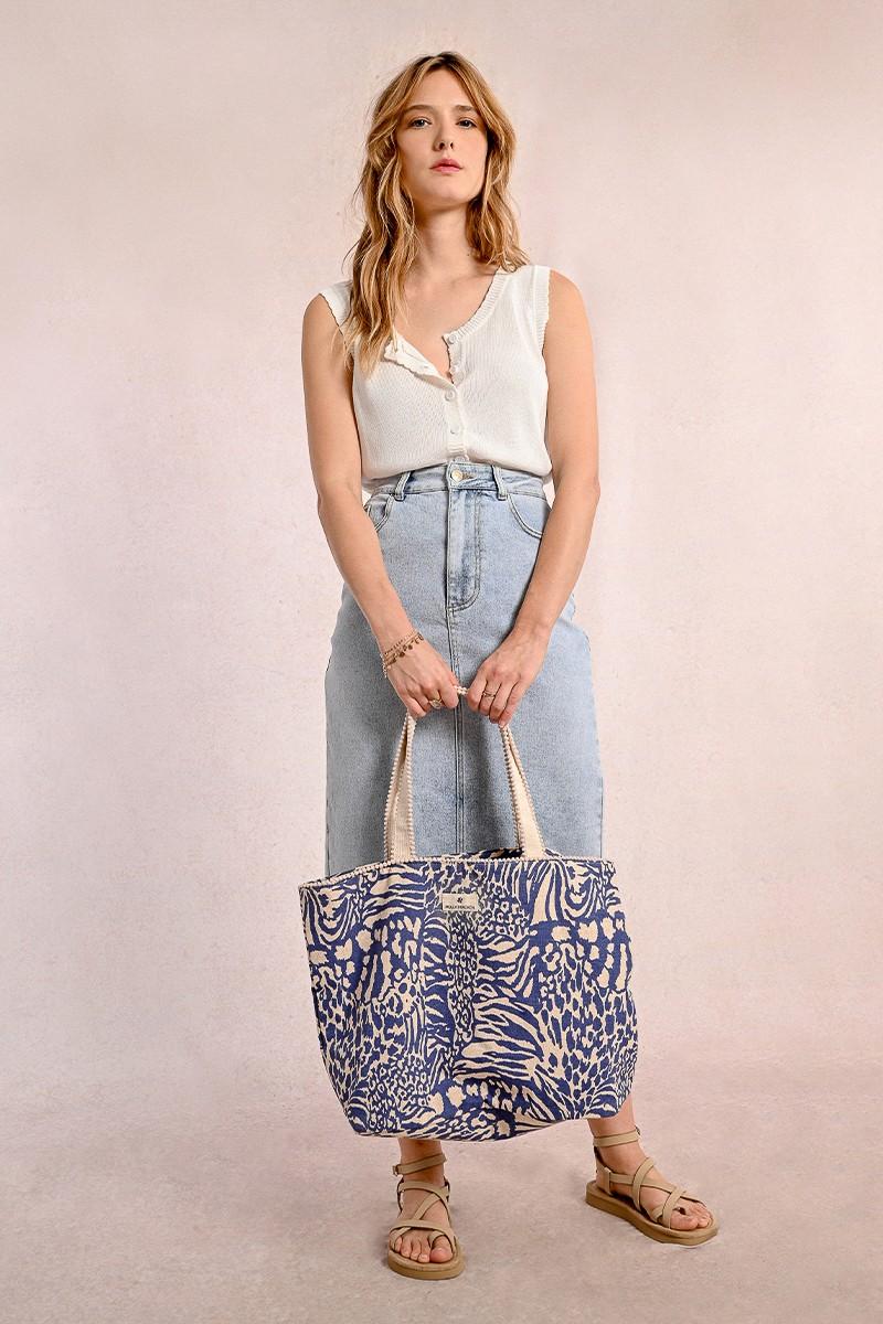 molly bracken Cabas imprimé animalier