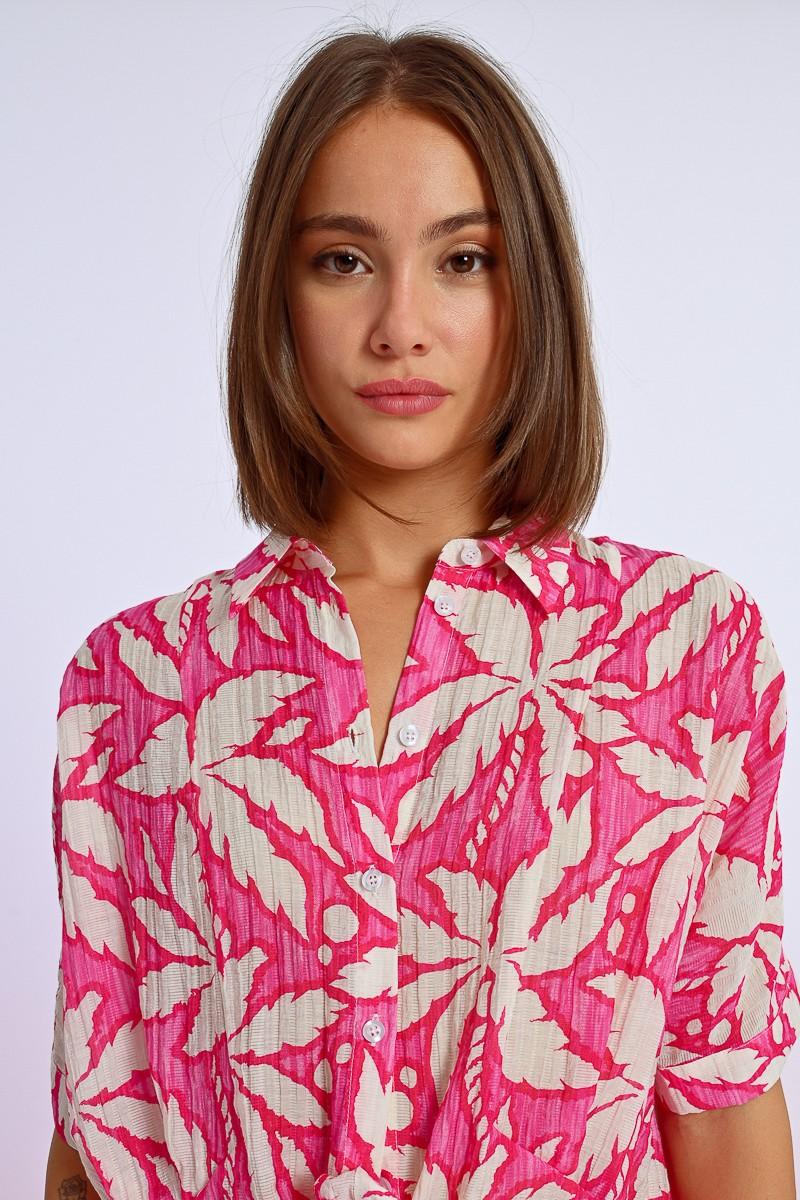 Molly Bracken Chemise Courte à Nouer