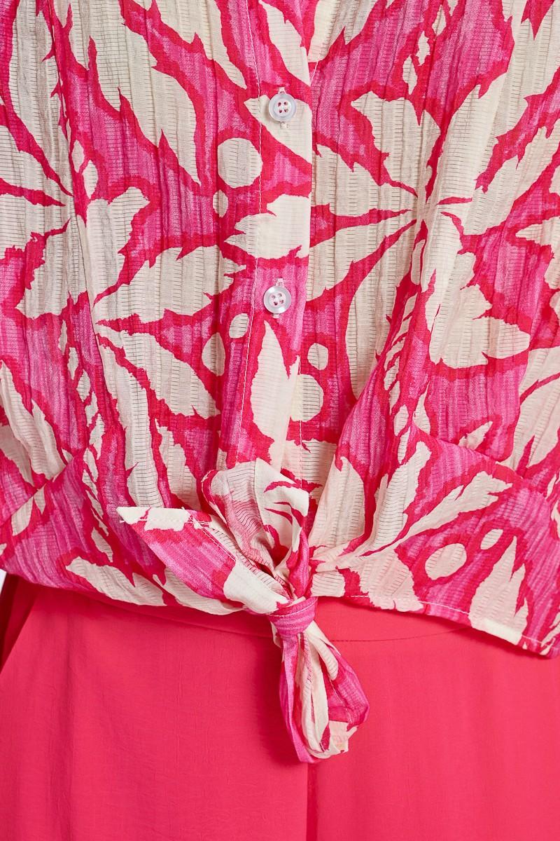 Molly Bracken Chemise Courte à Nouer