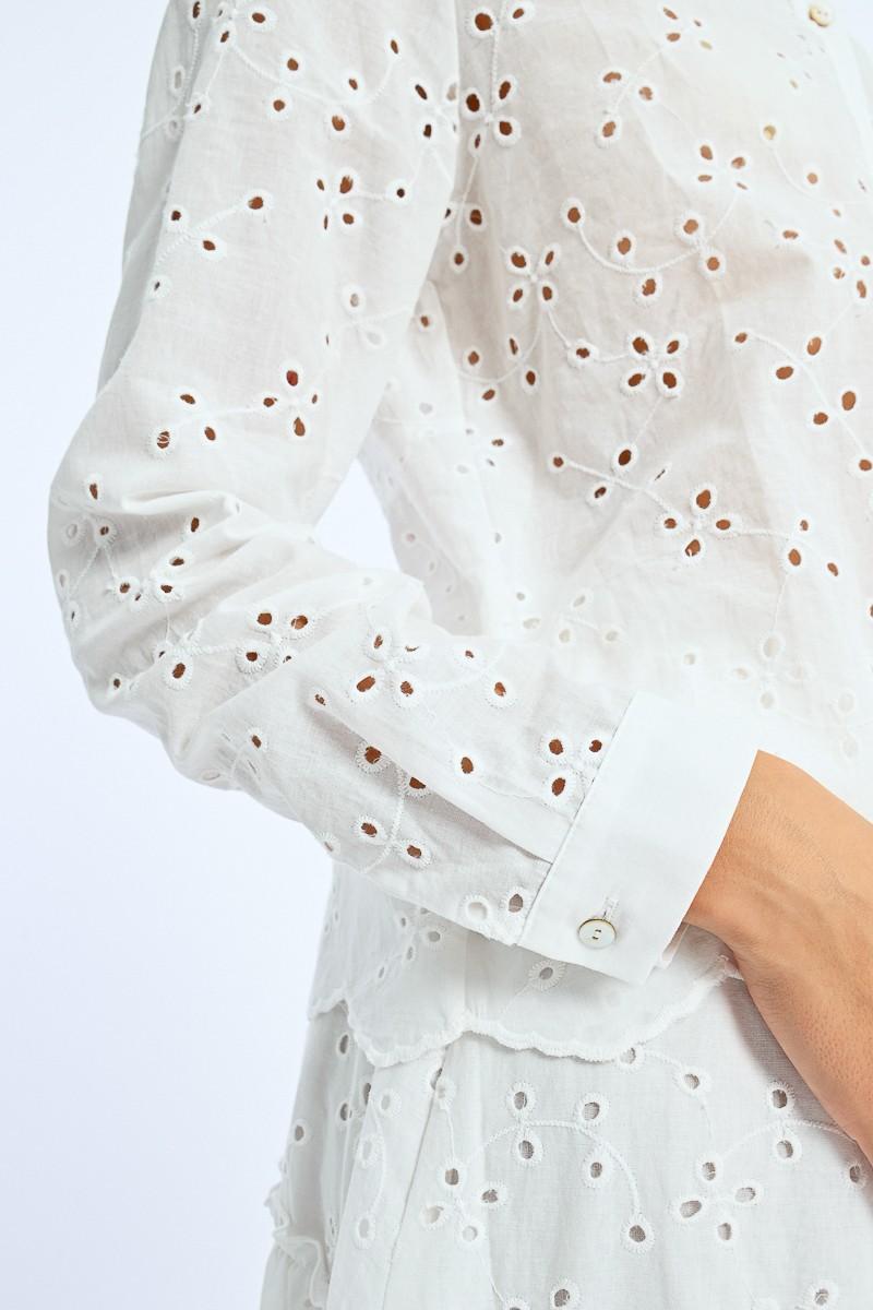 Molly Bracken Chemisier à Broderies Anglaises