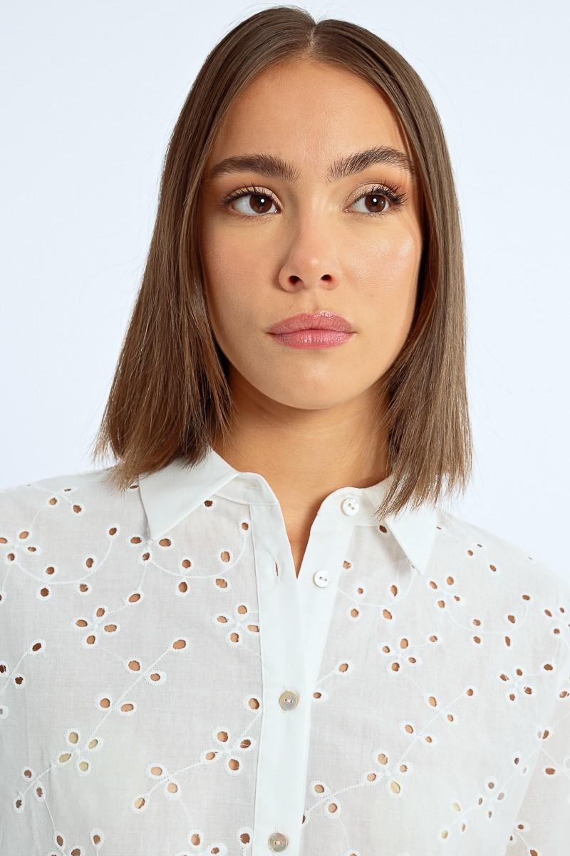 Molly Bracken Chemisier à Broderies Anglaises