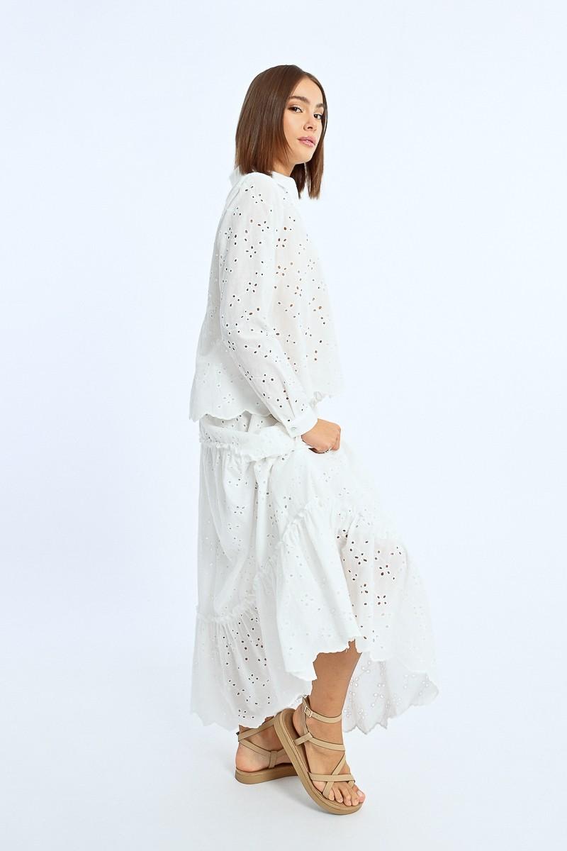 Molly Bracken Chemisier à Broderies Anglaises