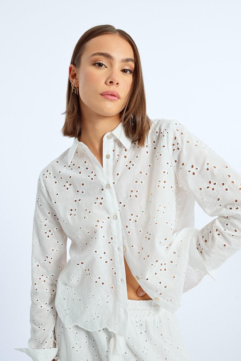 molly bracken Chemisier à broderies anglaises