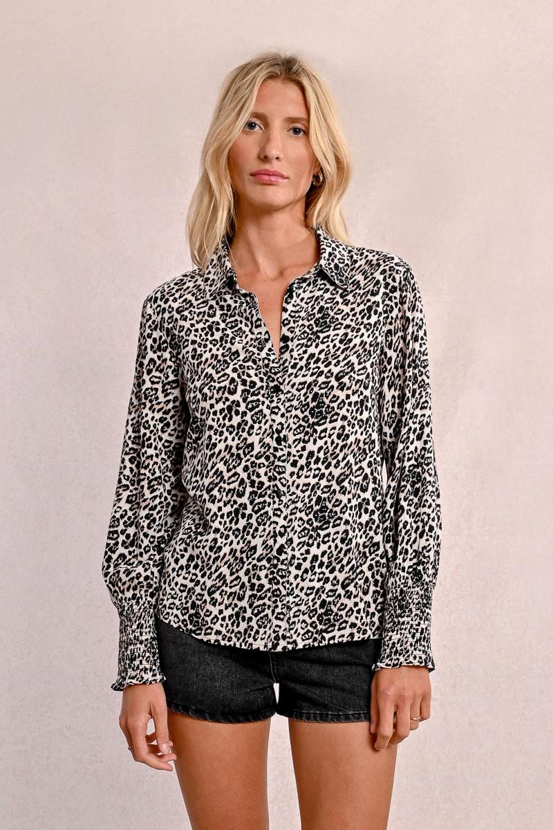 Molly Bracken Chemisier Léopard