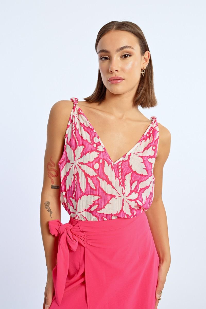 molly bracken Débardeur aux épaules nouées