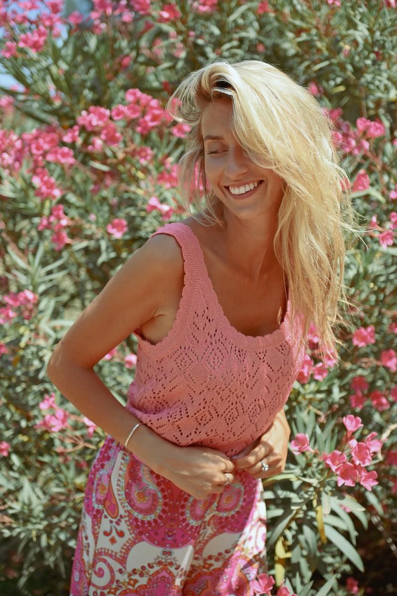 Molly Bracken Débardeur En Maille Ajourée