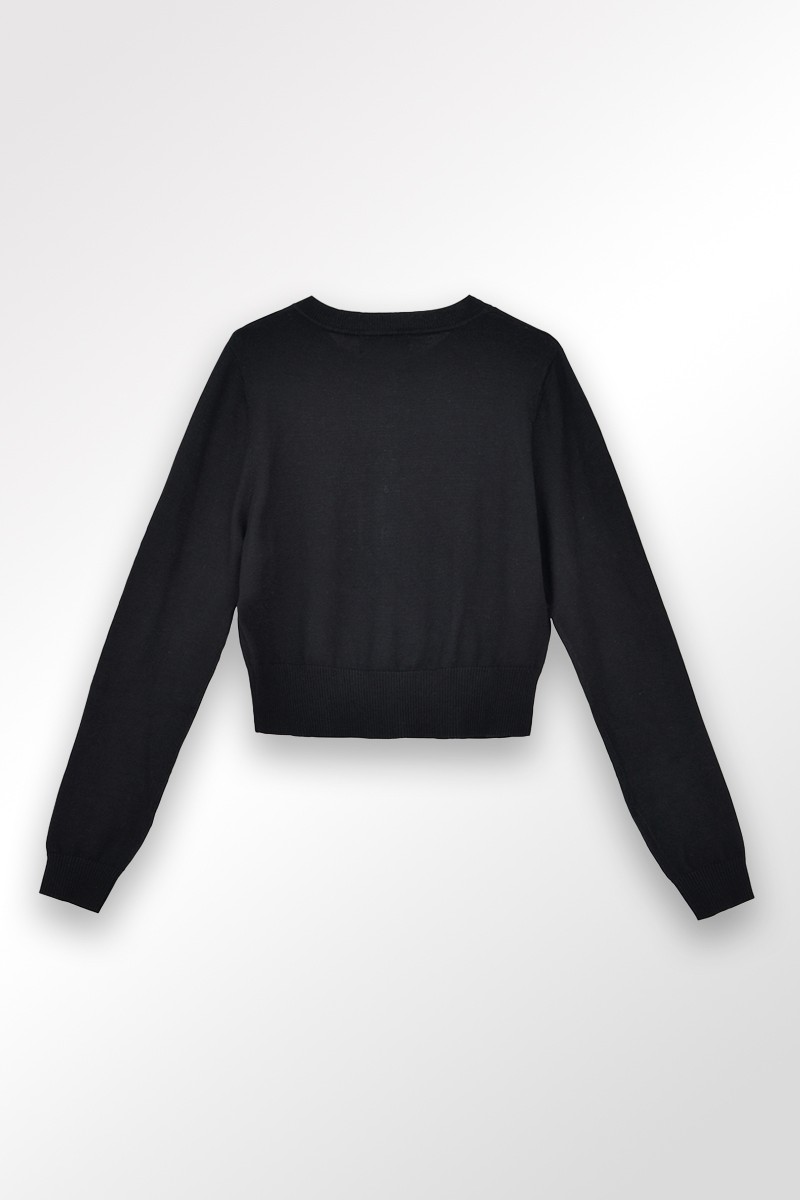 Molly Bracken Gilet En Maille Boutons Cœur