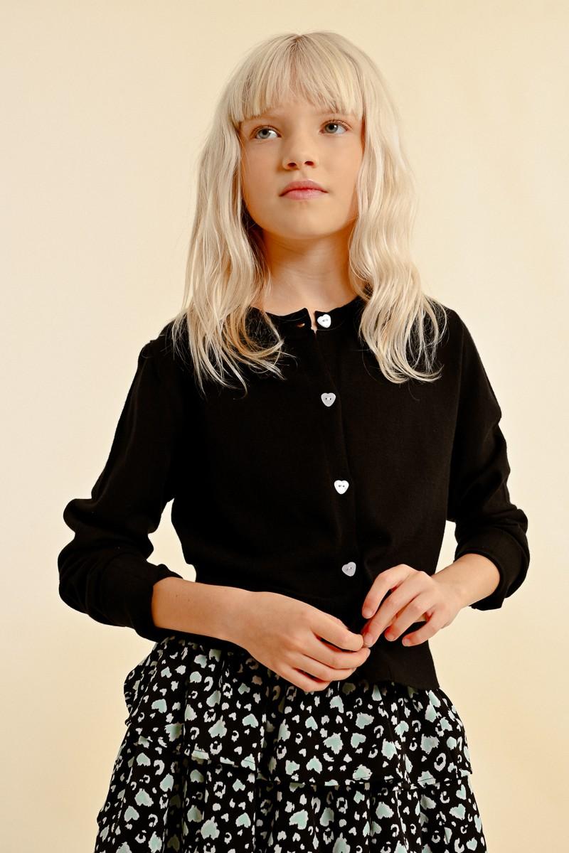 molly bracken Gilet en maille boutons cœur