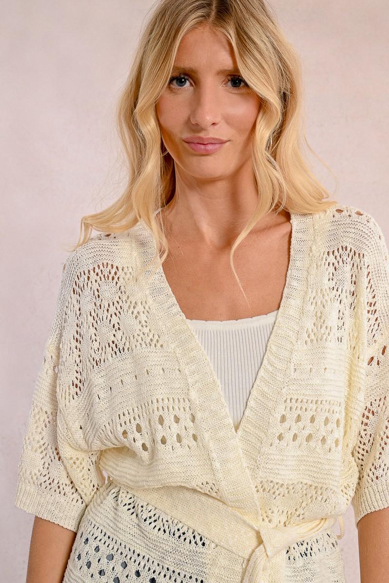 Molly Bracken Gilet Nouable En Maille