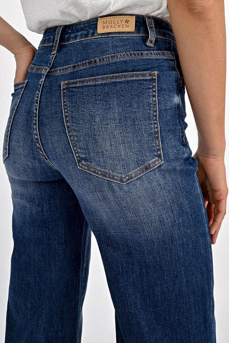 Molly Bracken Jeans Large à La Taille Haute