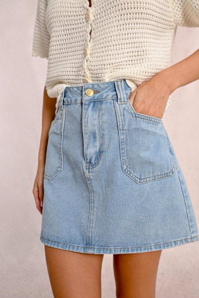 Molly Bracken Jupe Courte En Jean