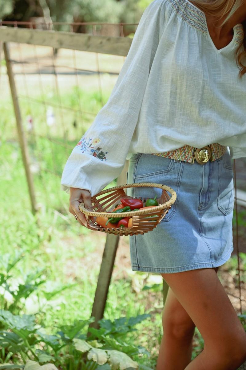 Molly Bracken Jupe Courte En Jean