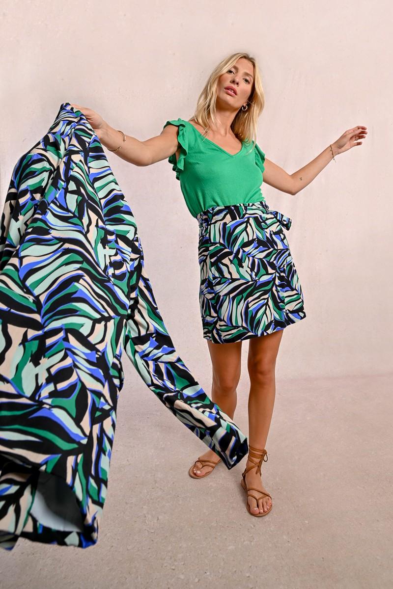 molly bracken Jupe courte portefeuille à imprimé