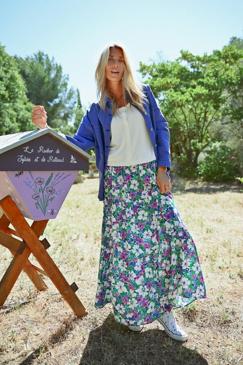 Molly Bracken Jupe Longue à Fleurs