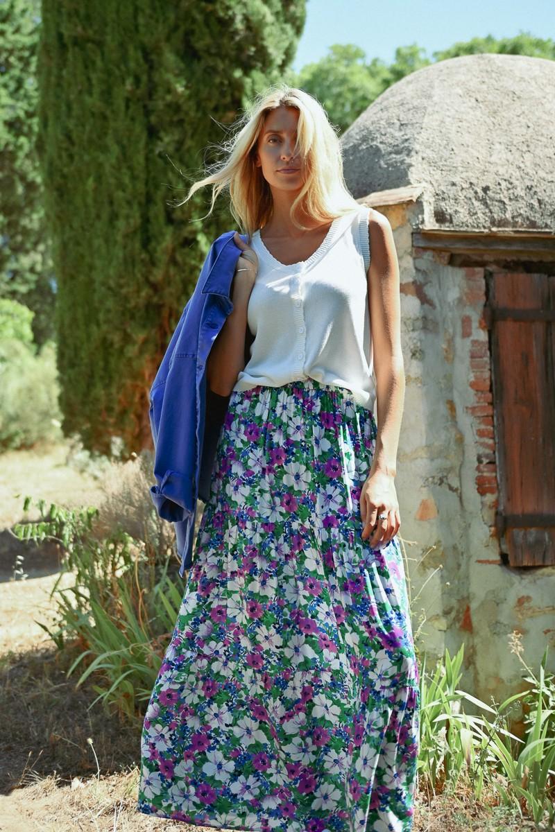 molly bracken Jupe longue à fleurs
