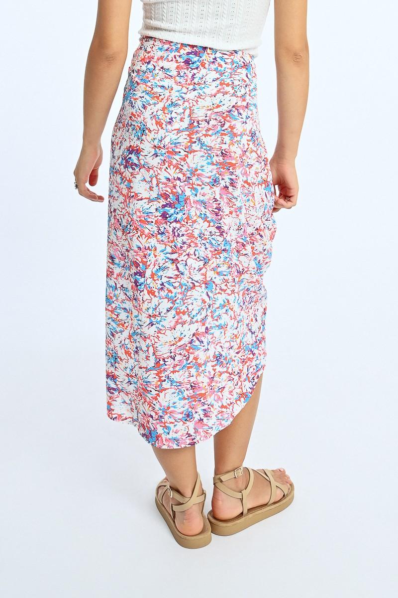 Molly Bracken Jupe Portefeuille à Imprimé