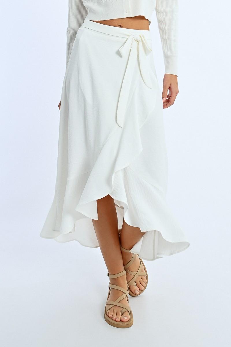 Molly Bracken Jupe Portefeuille Volantée