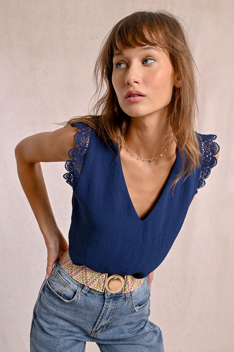 Molly Bracken Large Ceinture Tressée à Clipser