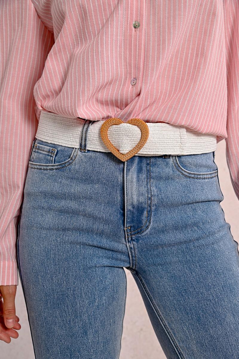 Molly Bracken Large Ceinture Tressée Boucle Cœur