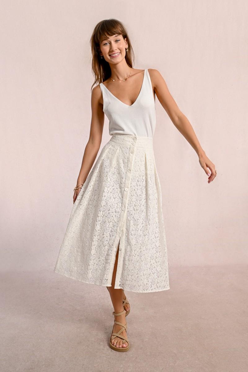 molly bracken Longue jupe boutonnée