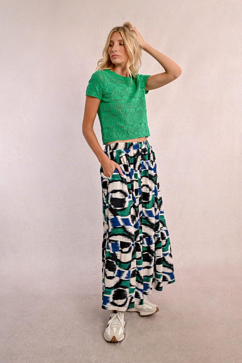 Molly Bracken Longue Jupe Imprimée