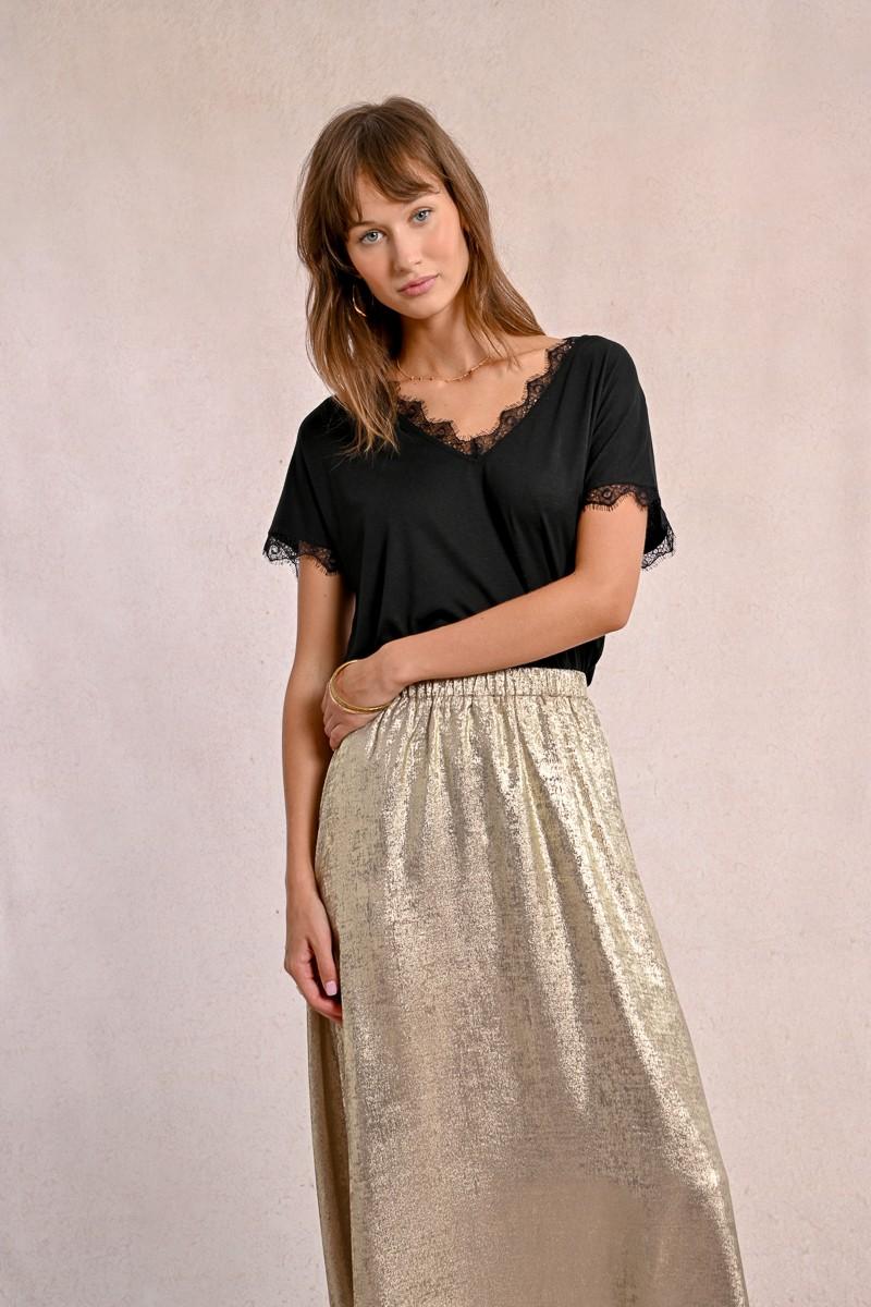 Molly Bracken Longue Jupe Satinée