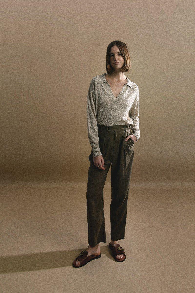 Molly Bracken Pantalon à Pinces En Lin