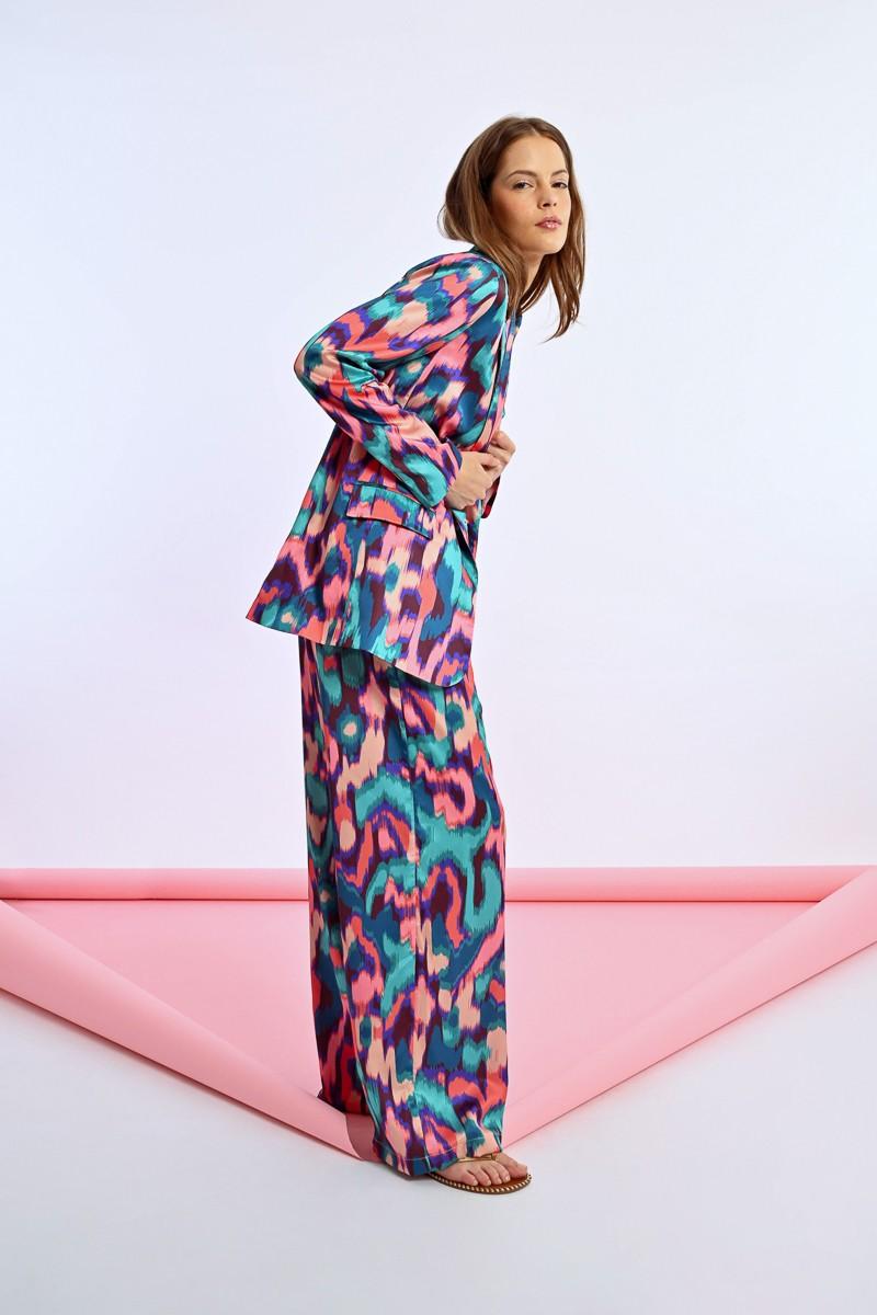 Molly Bracken Pantalon à Pinces Imprimé