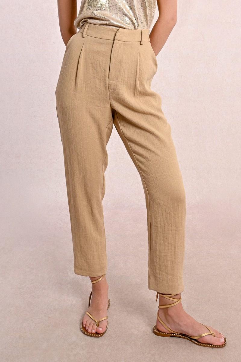 Molly Bracken Pantalon Carotte En Lin